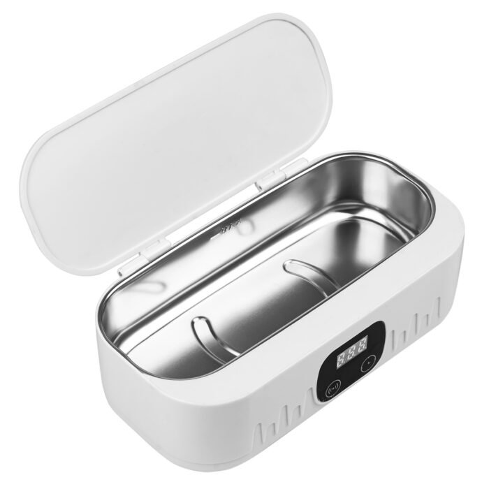 Myjka ultradźwiękowa YT-80 – sterylizator kosmetyczny 47 000 Hz, 400 ml, biały - obrazek 2