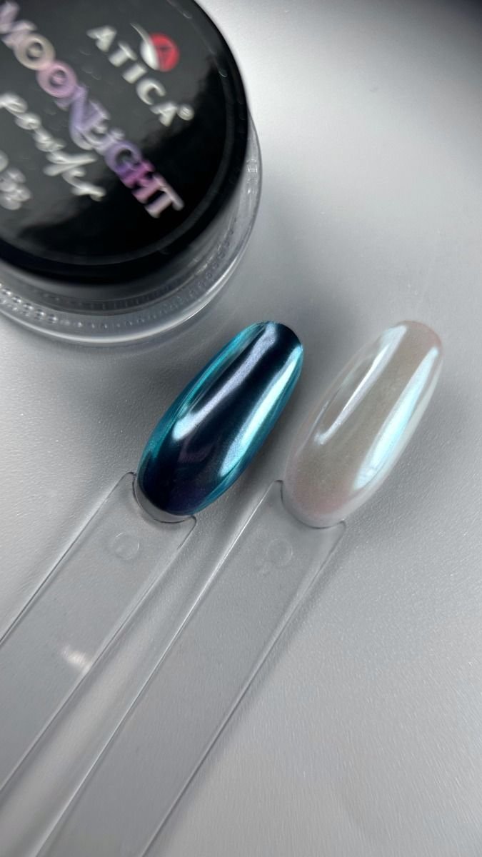 Chrome powder M01 Moonlight powder Chrome powder M01 Moonlight – metaliczny pigment do paznokci 0,5 g