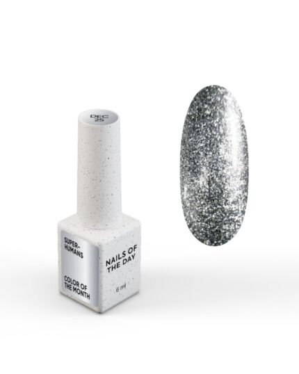 NAILSOFTHEDAY Superhumans srebrny lakier hybrydowy flash 6 ml