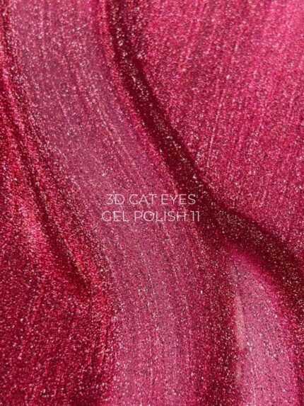 TOUCH 3D Cat Eyes Gel Polish 11 malinowy lakier hybrydowy z efektem kociego oka 9 ml