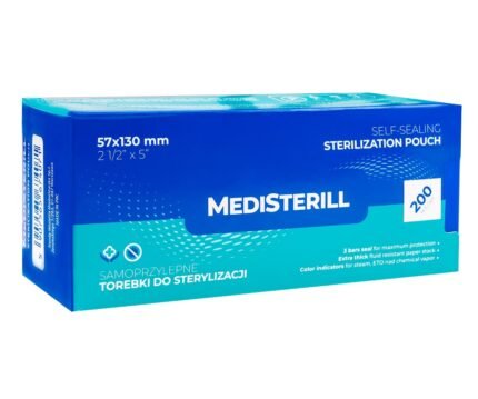 Torebki do sterylizacji MediSterill 57 × 130 mm 200 szt.