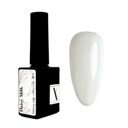 Top kamuflujący mleczny Daisy Milk #0001 kolor na tipsie próbka