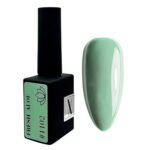 Lakier hybrydowy miętowy Fresh Aloe #1102 kolor na tipsie próbka