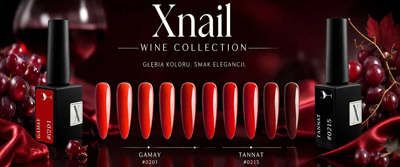 Baner Wine Collection – kolekcja czerwonych lakierów hybrydowych