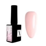 Top kamuflujący różowy Rose Petals #0004 kolor na tipsie próbka