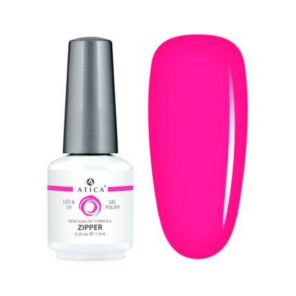 Lakier hybrydowy Atica Zipper 8 ml – elegancki kolor do manicure hybrydowego