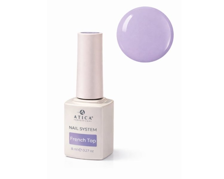 ATICA Top French Coat – top hybrydowy 8 ml ATICA Top French Coat 8 ml – top hybrydowy do french manicure