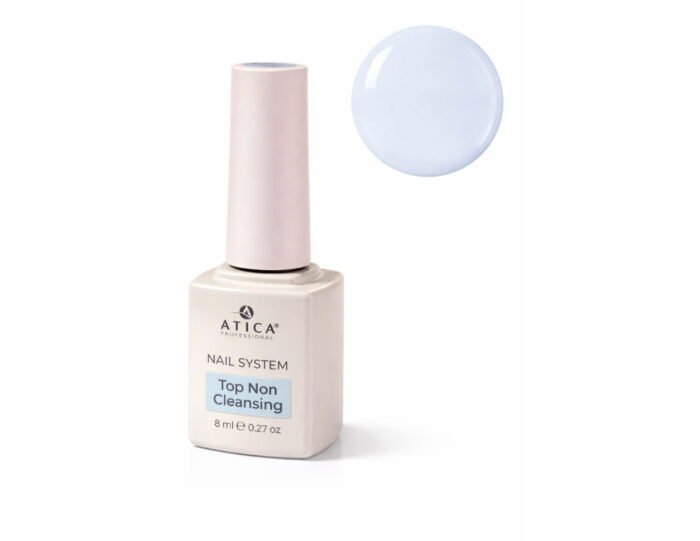 ATICA Top Non Cleansing – top hybrydowy 8 ml ATICA Top Non Cleansing 8 ml – top hybrydowy no wipe bez przemywania