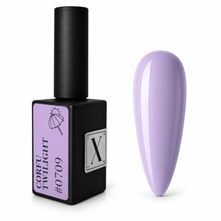 XNAIL Corfu Twilight #0709 lakier hybrydowy 10 ml lawendowo-liliowy
