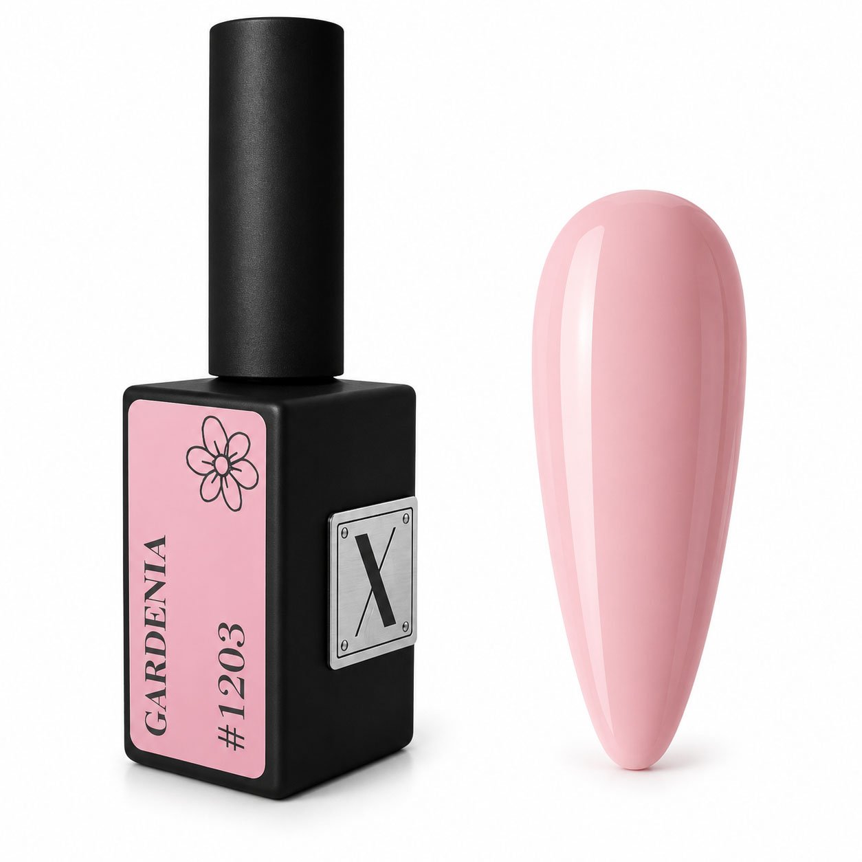 XNAIL Gardenia #1203 – lakier hybrydowy 10 ml XNAIL Gardenia #1203 lakier hybrydowy 10 ml pudrowy róż