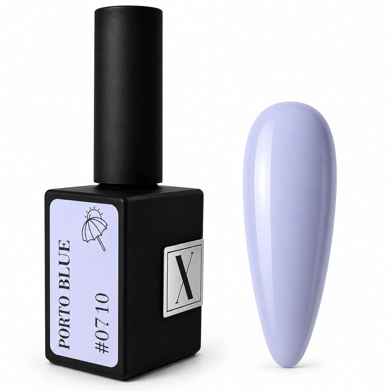 XNAIL Porto Blue #0710 – lakier hybrydowy 10 ml XNAIL Porto Blue #0710 lakier hybrydowy 10 ml – błękitny odcień